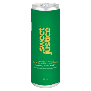 Sweet Justice - Lemonade Ginger Ale 10 + 10 CBG - Hybrid - 355ml